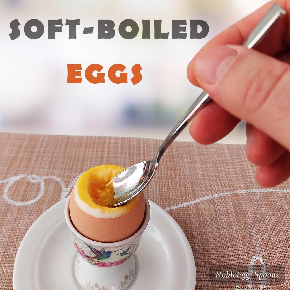 Cucharas para café NobleEgg, ideales para mezclar y servir bebidas.