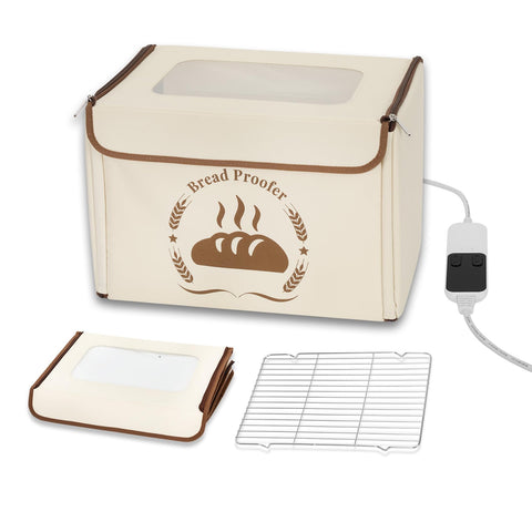 Noblequest caja fermentación pan plegable para ahorrar espacio y uso cómodo en casa.