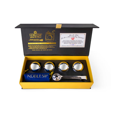 NobleSip bolas de hielo para cócteles, sabor conservado.