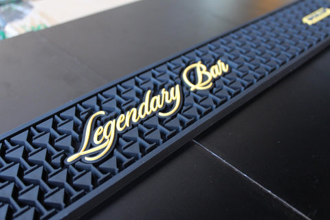 NobleSip Long Bar Mat Legendary Bar, construcción duradera para uso diario.