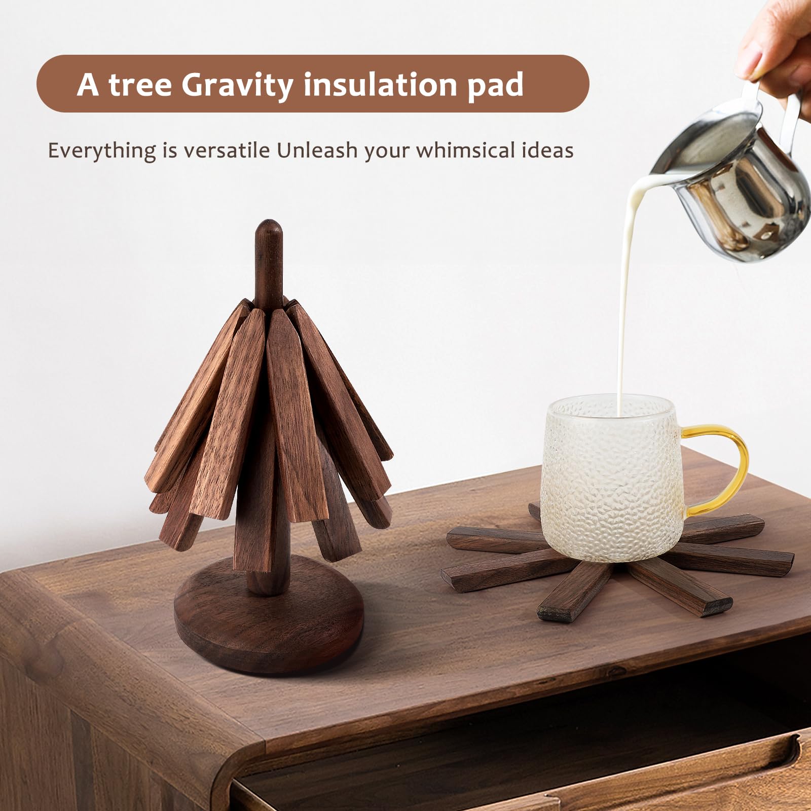 Trivets Nogal Negro: caja regalo elegante incluida.
