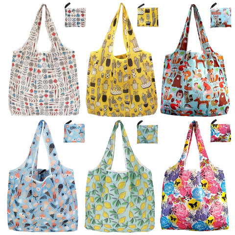 Noilk bolsas de compra reutilizables plegables en colores vivos para transportar compras con comodidad.