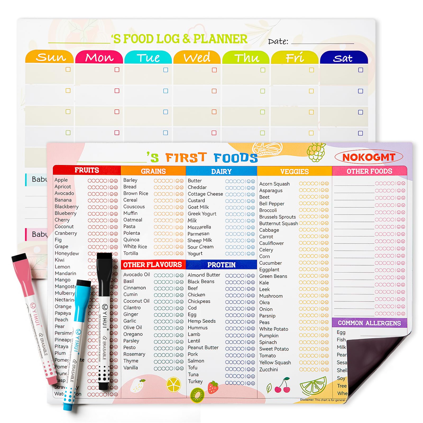 NOKOGMT 101 alimentos: lista visual para iniciar sólidos con claridad