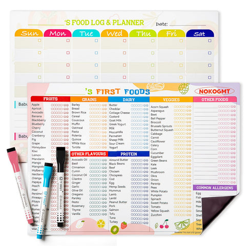 NOKOGMT 101 alimentos: lista visual para iniciar sólidos con claridad