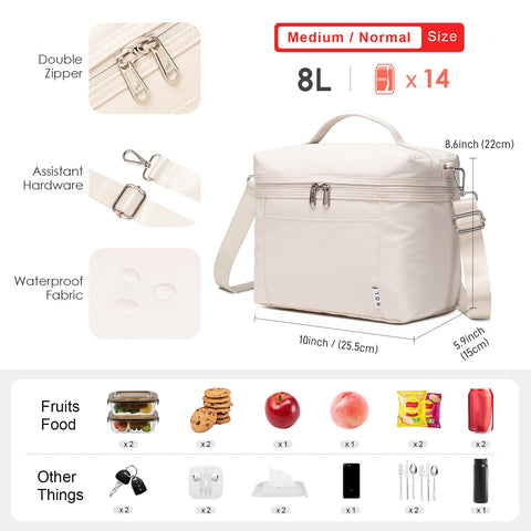 NOL bolsa interior aislada de 4 mm PEVA, mantiene la comida fresca