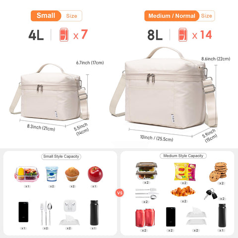 Interior de la bolsa NOL con bolsillo malla para napkins, llaves o móvil.