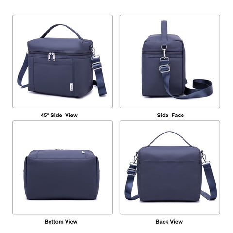 NOL bolsa de almuerzo navy, diseño ligero perfecto para viajes