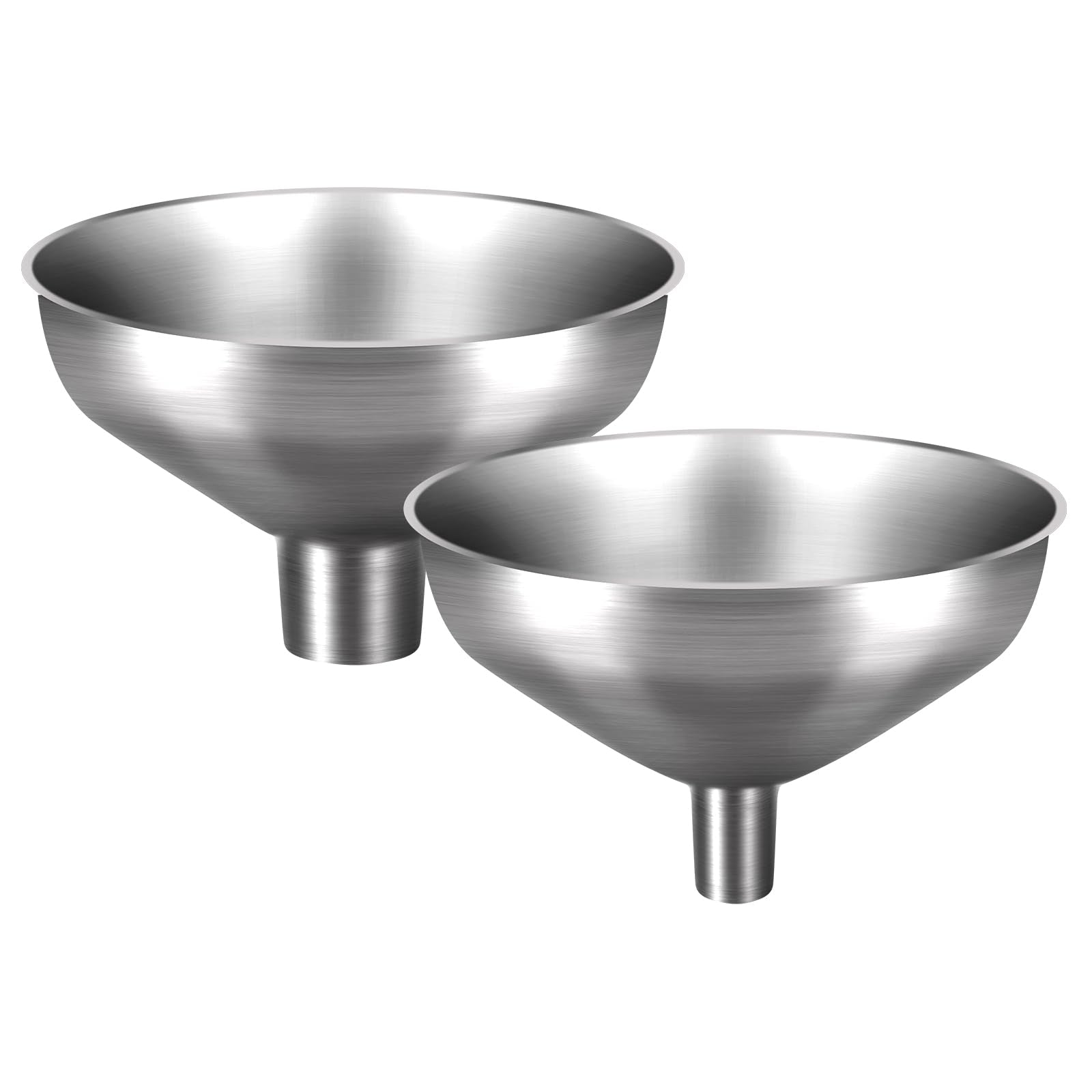 Nomatox embudo de acero inoxidable 0.5 pulg. boca estrecha para polvos finos