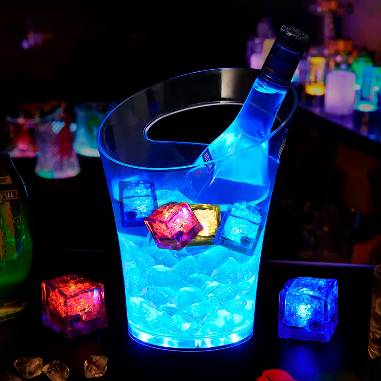 Nonley cubos hielo LED ideales para decoraciones de fiestas