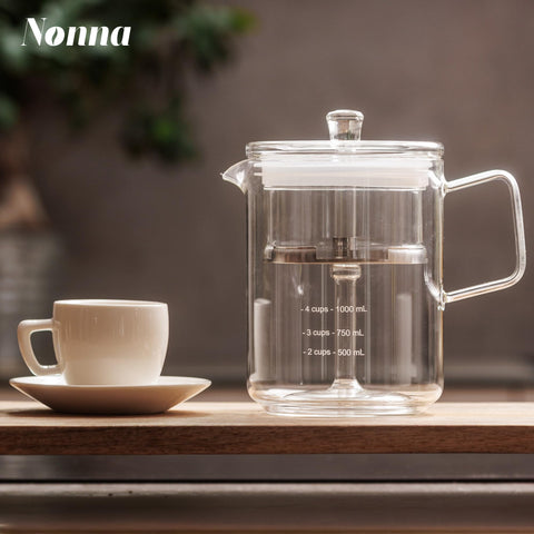 NONNA 2.0 diseño retro en cristal, añade estilo nostálgico a tu ritual matutino