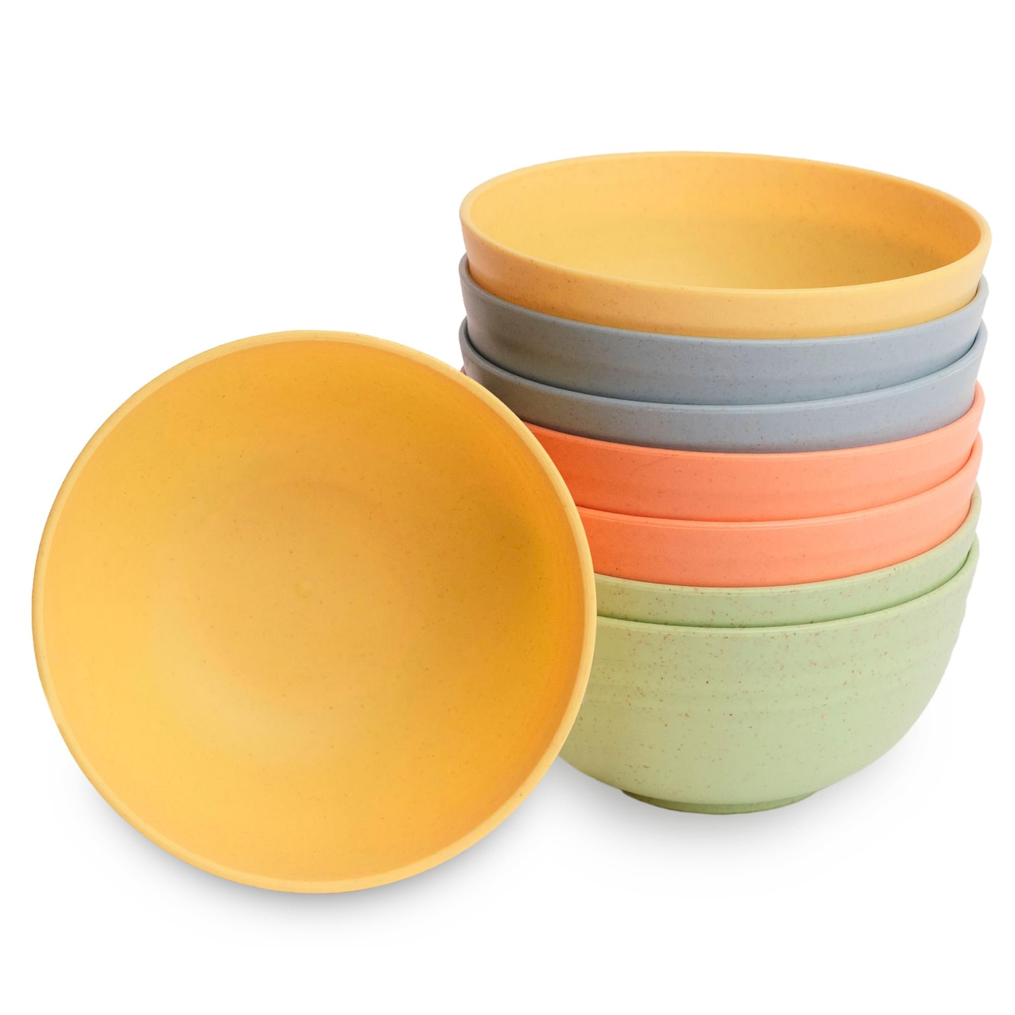 Nook Theory Meadow 8 cuencos de trigo, conjunto para desayunos y snacks.