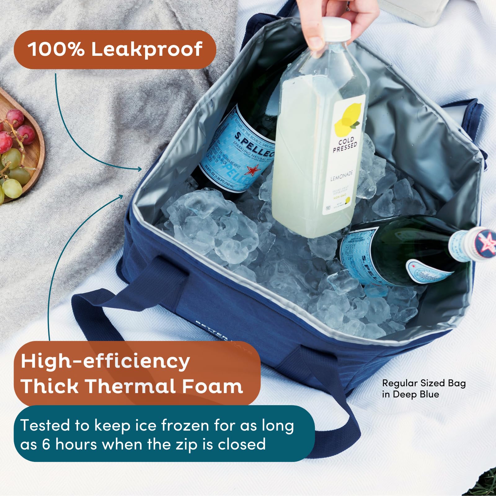 Nook Theory bolsa con cierre aislada para mantener frescos los alimentos