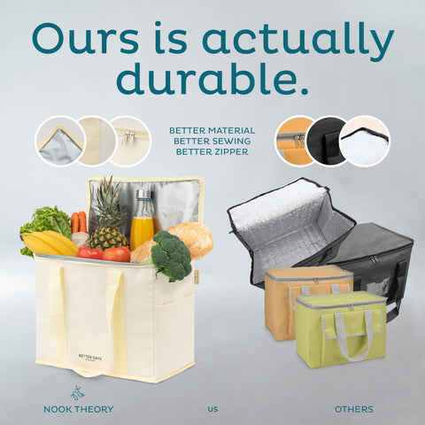 Nook Theory bolsa transporte de alimentos para llevar comidas frías o calientes