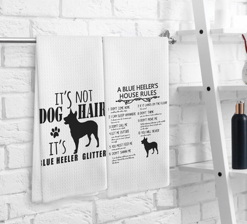 NOQL toallas decorativas con perro azul australiano para decoración de la cocina.