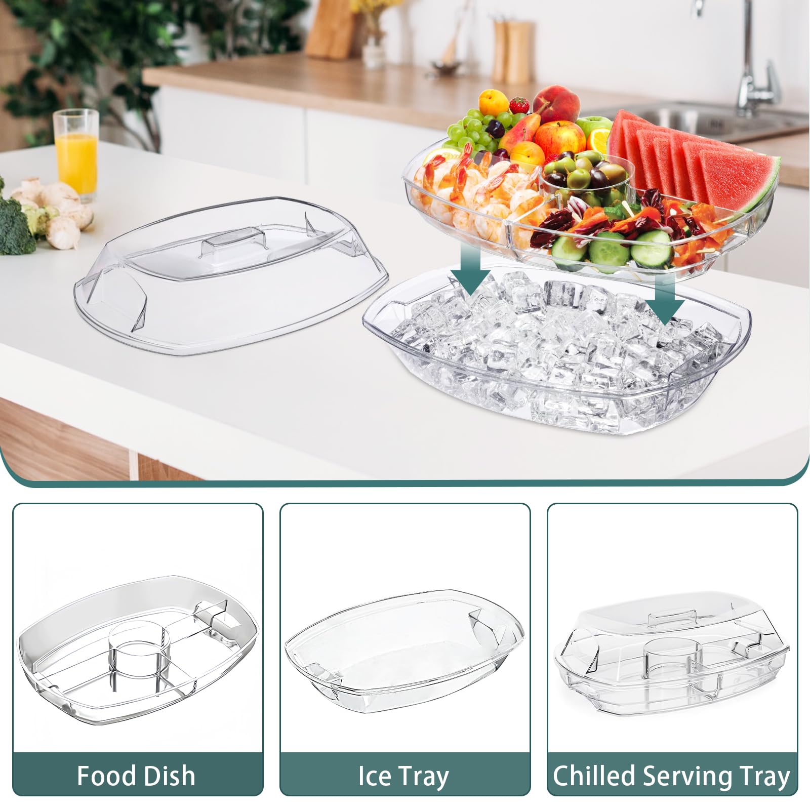 Conjunto de utensilios inox Norar para servir