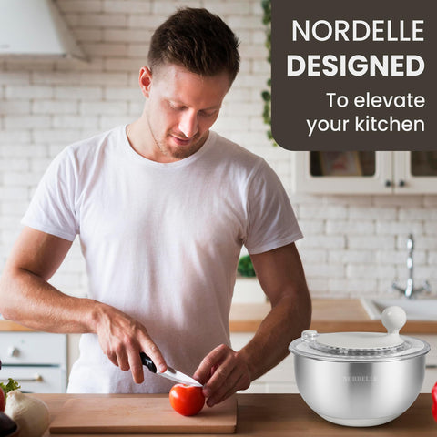 NORDELLE diseño compacto para almacenamiento fácil en armario de cocina.
