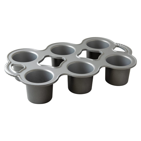 Nordic Ware Grand Popover Pan con recubrimiento para dorado uniforme.