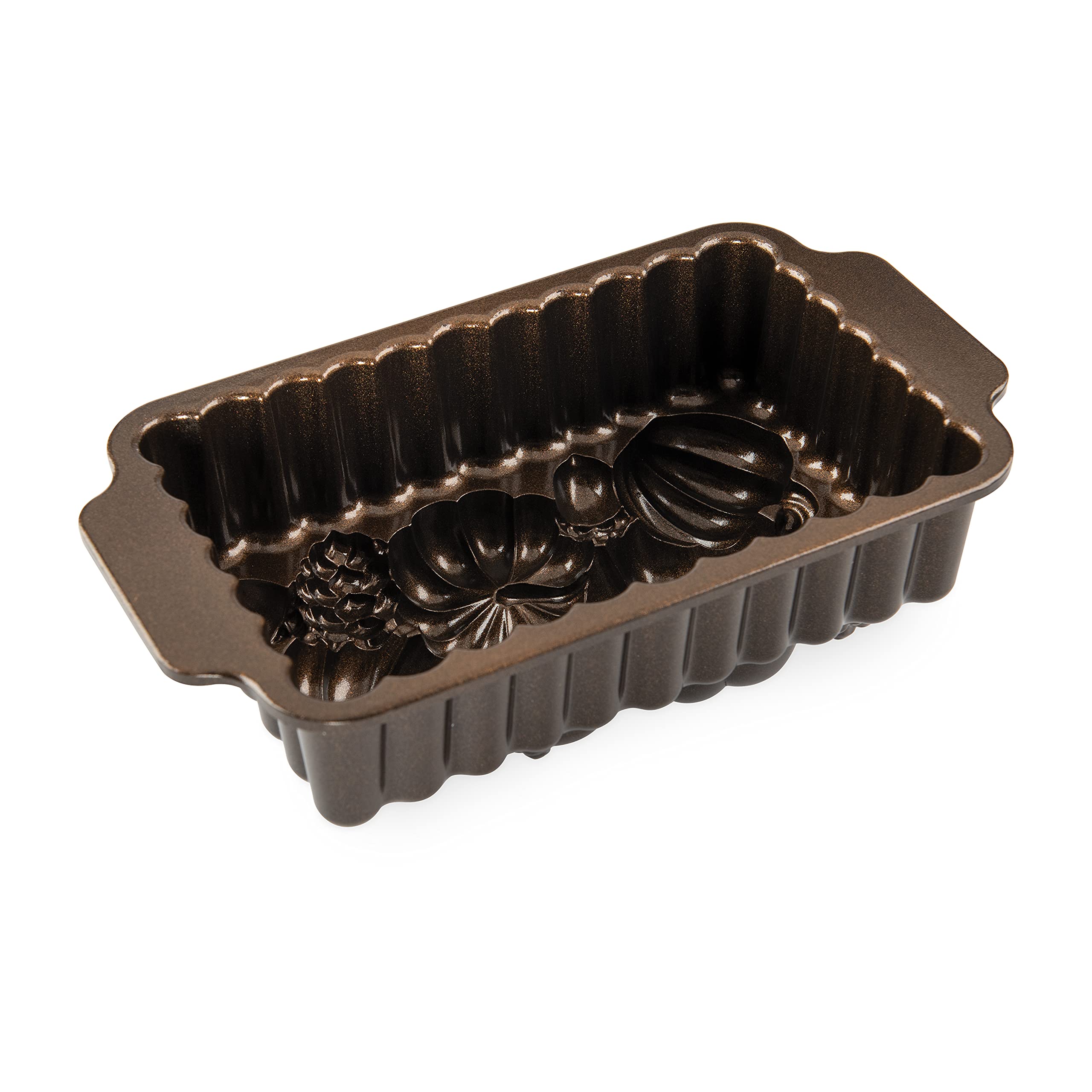 Dimensiones exteriores 10.1 x 5.7 x 3.2 pulgadas del molde Harvest Bounty.