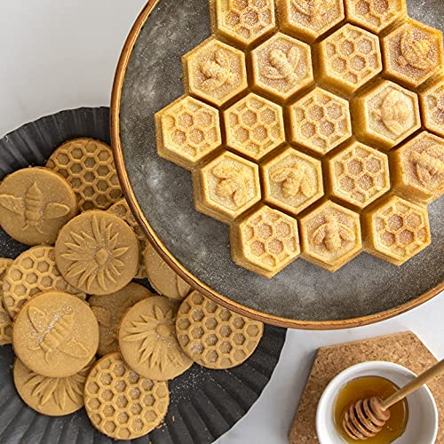 Nordic Ware Honeybee Stamps: limpieza rápida con paño; evitar mojar mangos de madera.