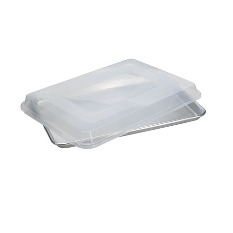 Nordic Ware Naturals bandeja cuarto con tapa para transportar y almacenar.