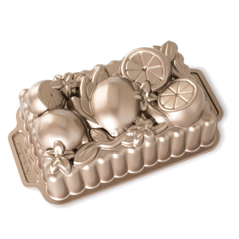 Pan Nordic Ware Citrus Blossom exterior brillante para horneados caseros de lujo