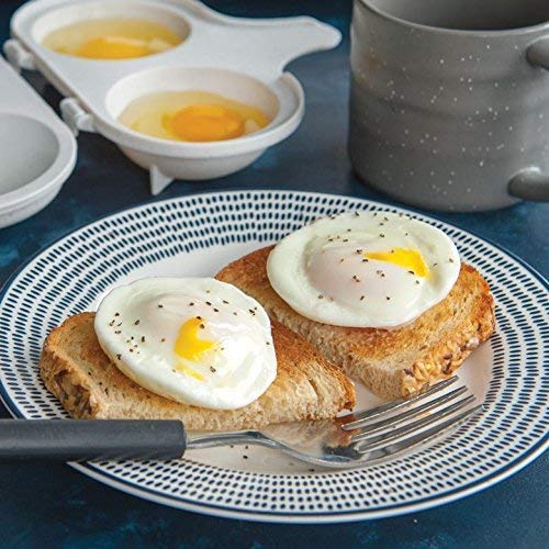 Nordic Ware pochadora de huevos, dos cavidades para huevos perfectos
