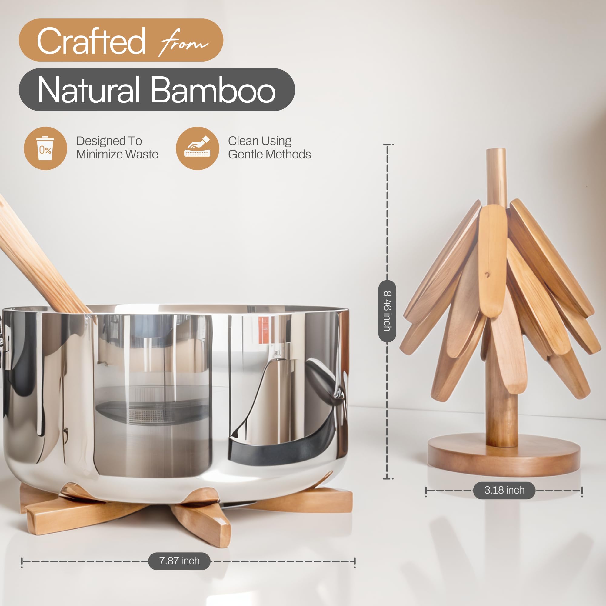 Detalle del diseño en árbol Nordora para cocina decorativa y funcional