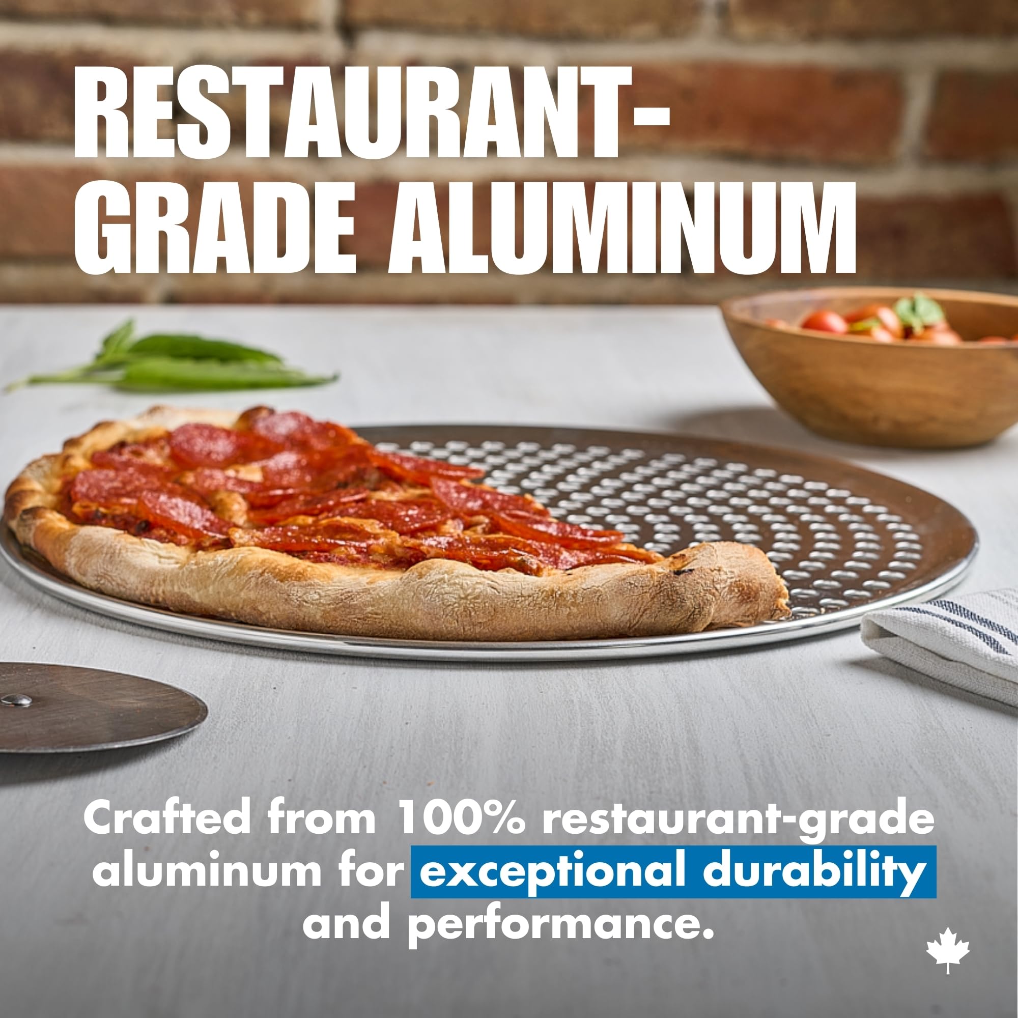Norjac pan aluminio grado alimentario 12 pulgadas para hornear pan y pizza