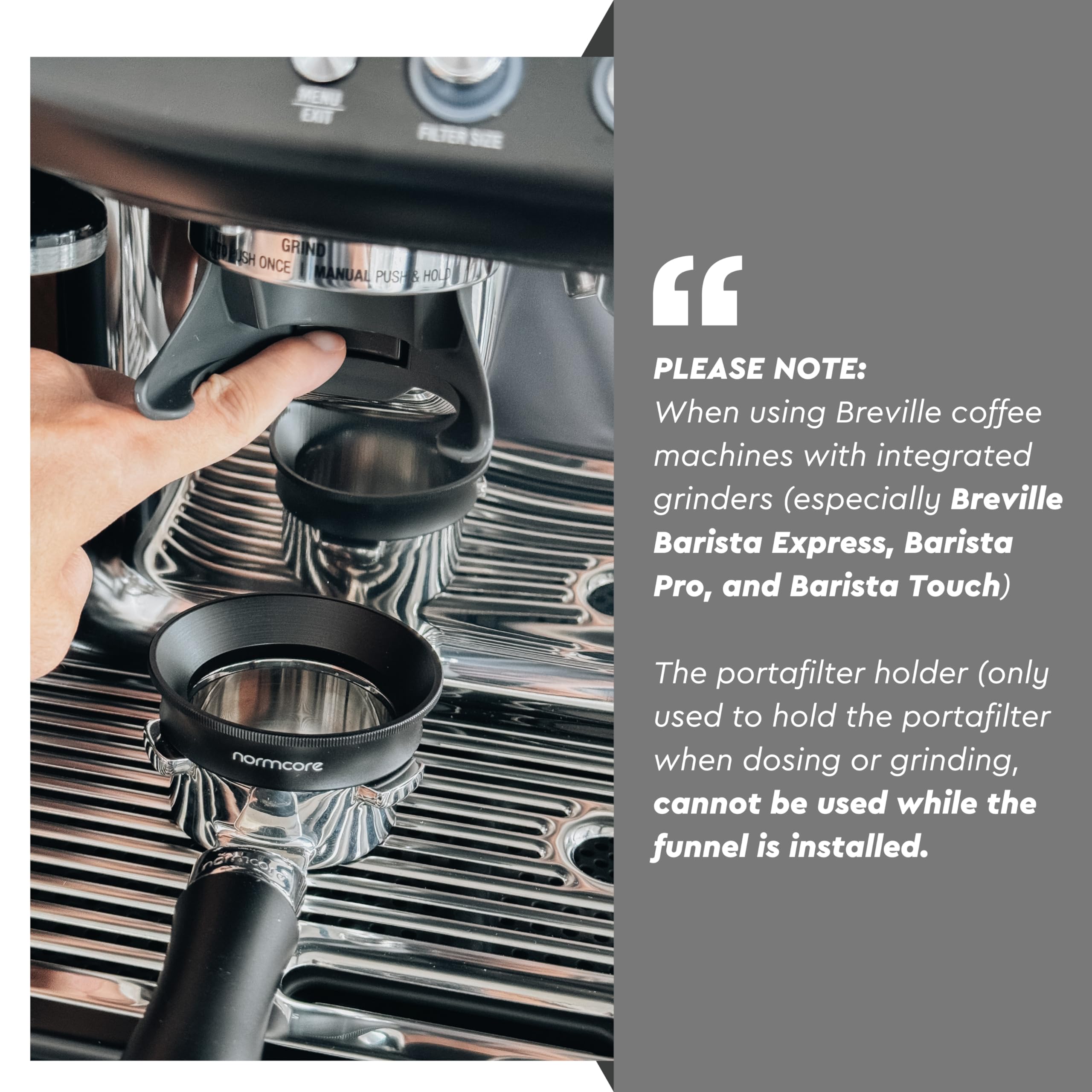 Normcore anillo dosis expreso 54mm facilita dosificación precisa