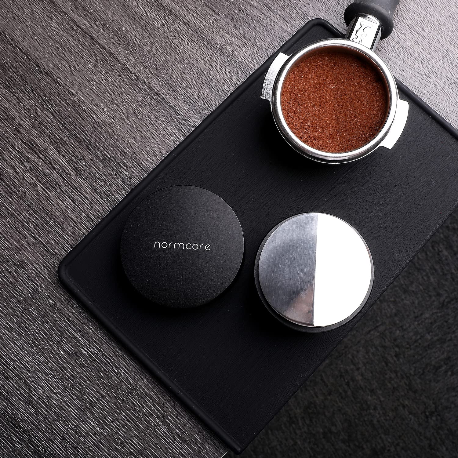 Normcore distribuidor 58-5mm facilita extracción estable.