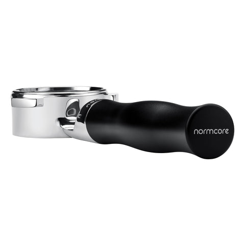 Vista de extracción con Normcore 54mm para identificar canalización y variaciones de molienda.