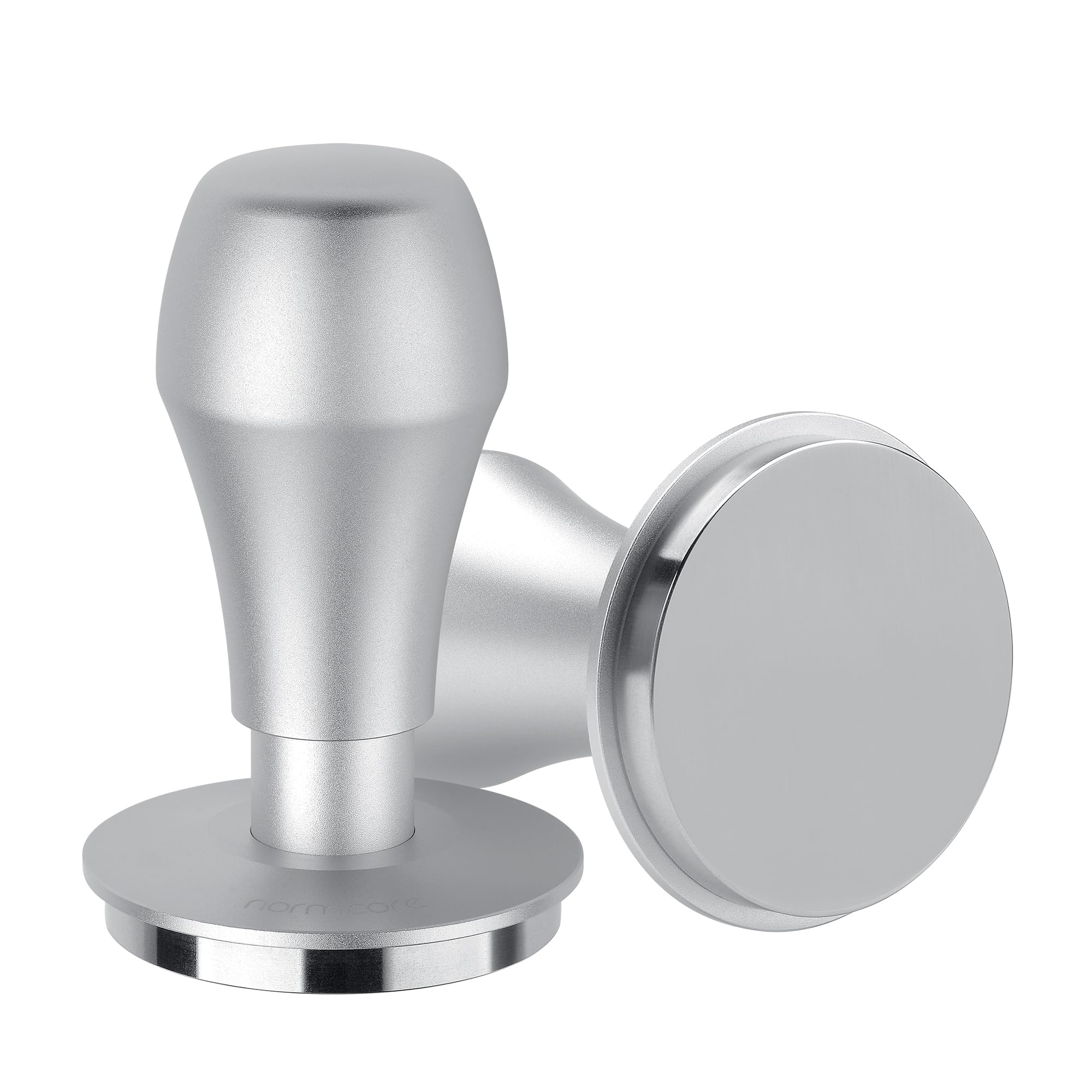 Tamper Normcore con clic audible, señal de presión estable para extracción uniforme.