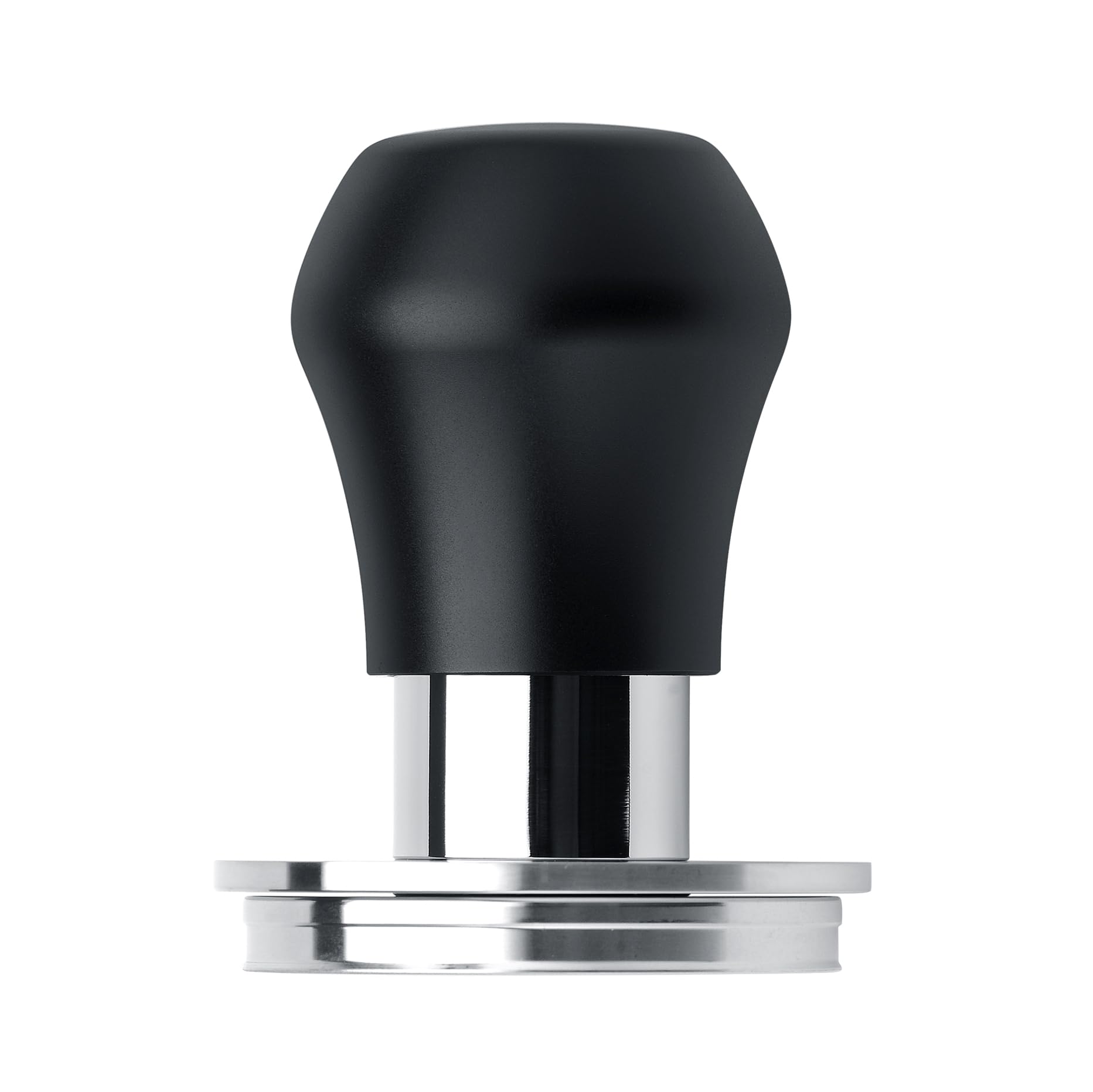 Normcore V4.1 Mini tampón de espresso, vista frontal, precisión y control al apisonado.