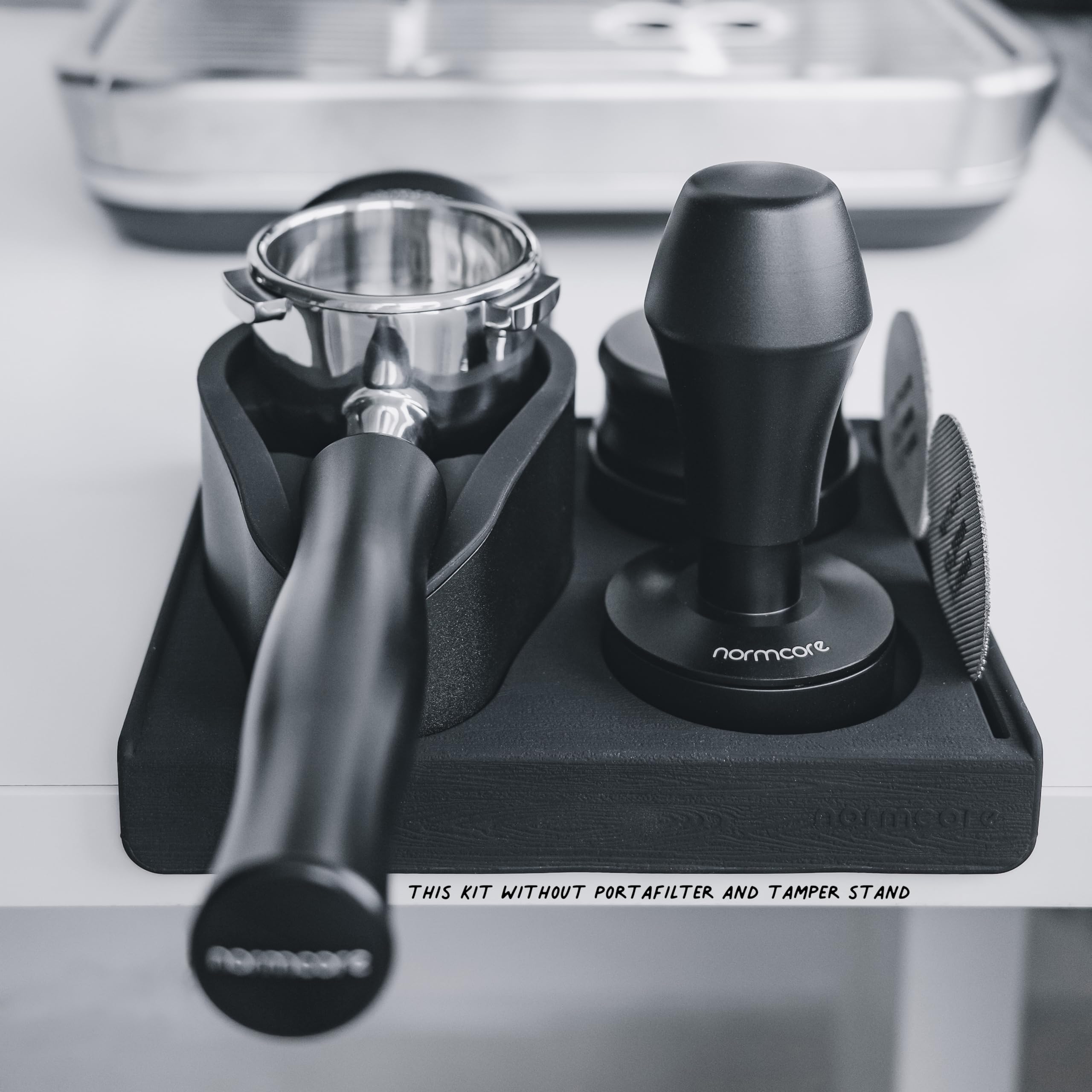 Normcore WDT con soporte: distribución uniforme para crema más estable.