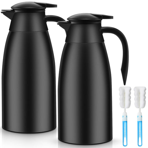 Norme cafetera termica de acero inoxidable con doble pared mantiene bebidas calientes por mas tiempo