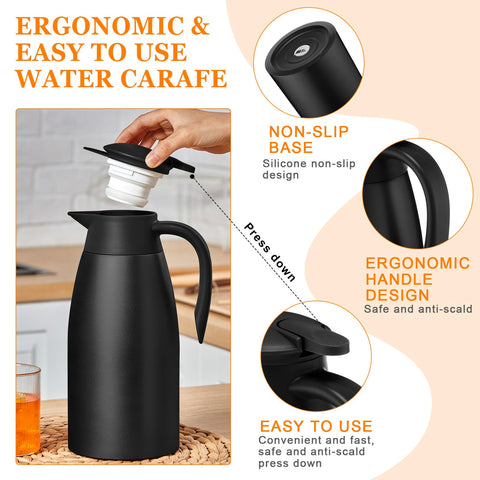 Norme cafetera termica de 68 onzas ideal para servir cafe o te