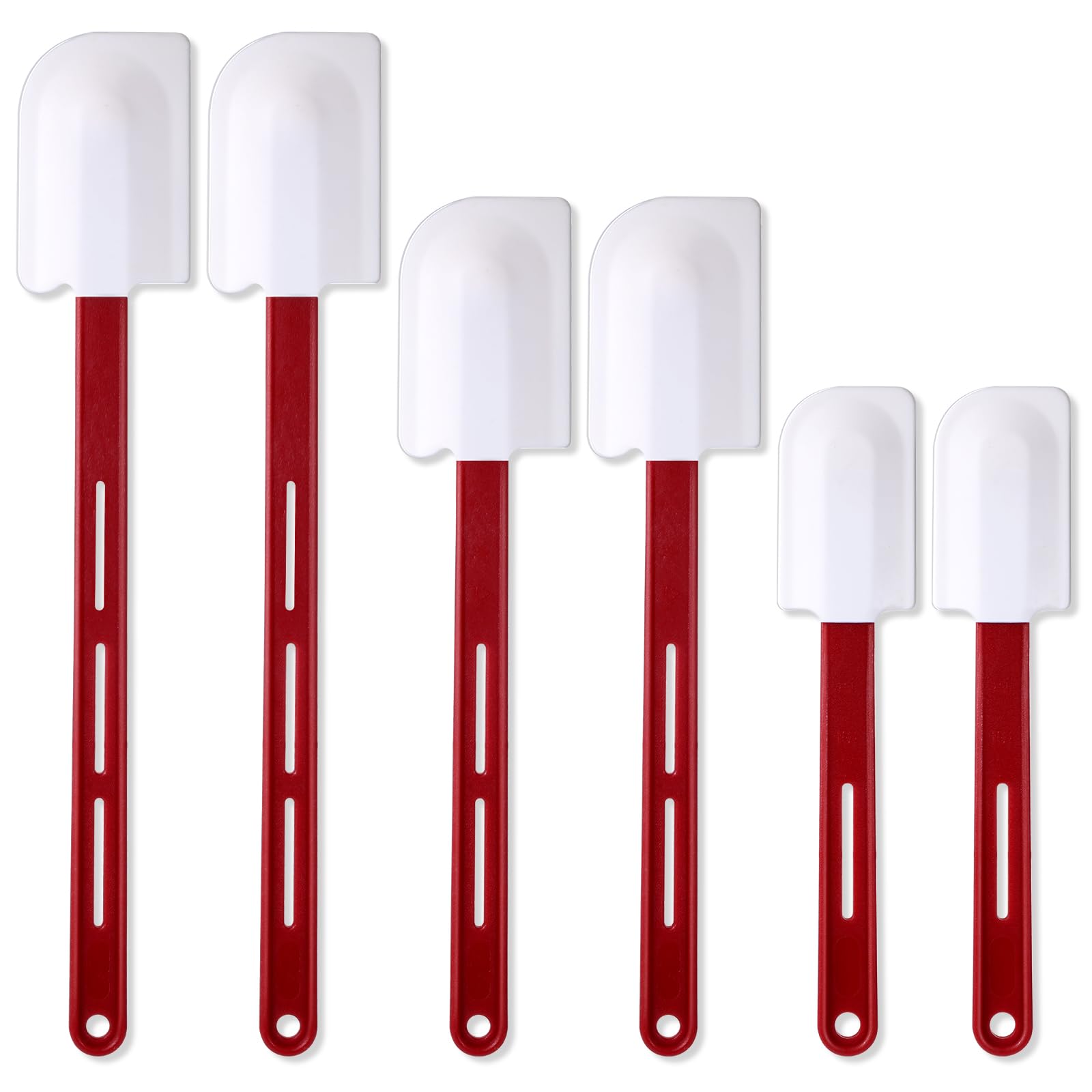 Norme espátula de silicona 10x2 pulgadas, ideal para mezclar sin rayar sartenes antiadherentes.