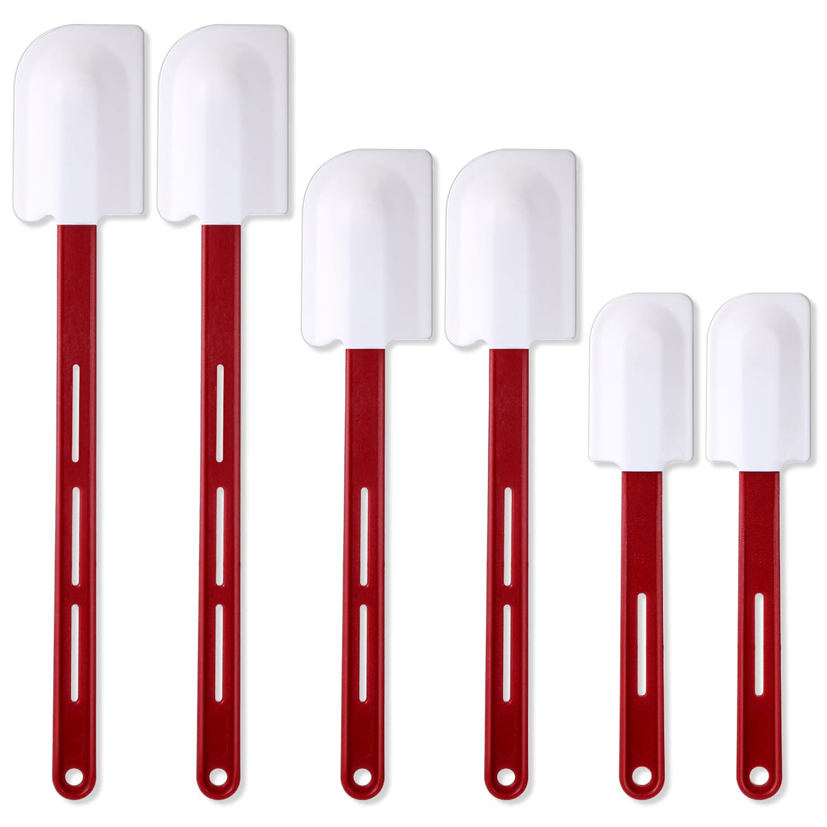 Norme espátula de silicona 10x2 pulgadas, ideal para mezclar sin rayar sartenes antiadherentes.