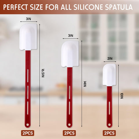 Norme espátula de silicona 14x3 pulgadas, facilita batidos y raspados precisos.