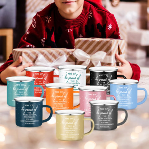 Norme tazas gracias, colores variados y diseño llamativo para llamar la atención.