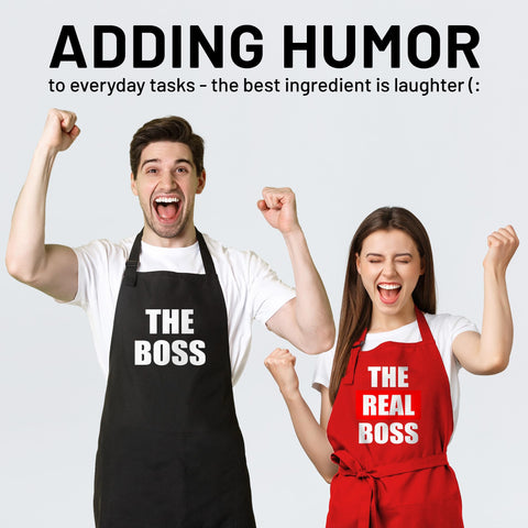 Delantales Norpaz hombre y mujer emparejados: diseño a juego para cocinar juntos.