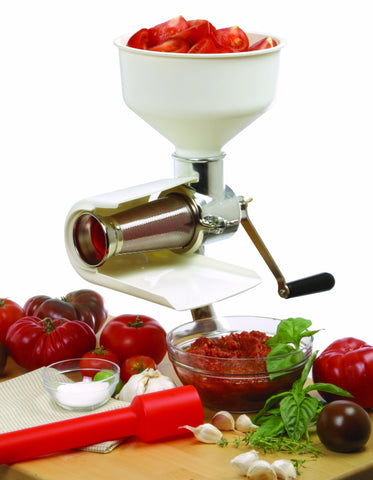 Norpro 1951 El Original Maestro de Salsas, incluye accesorios listos para recetas y demostraciones.