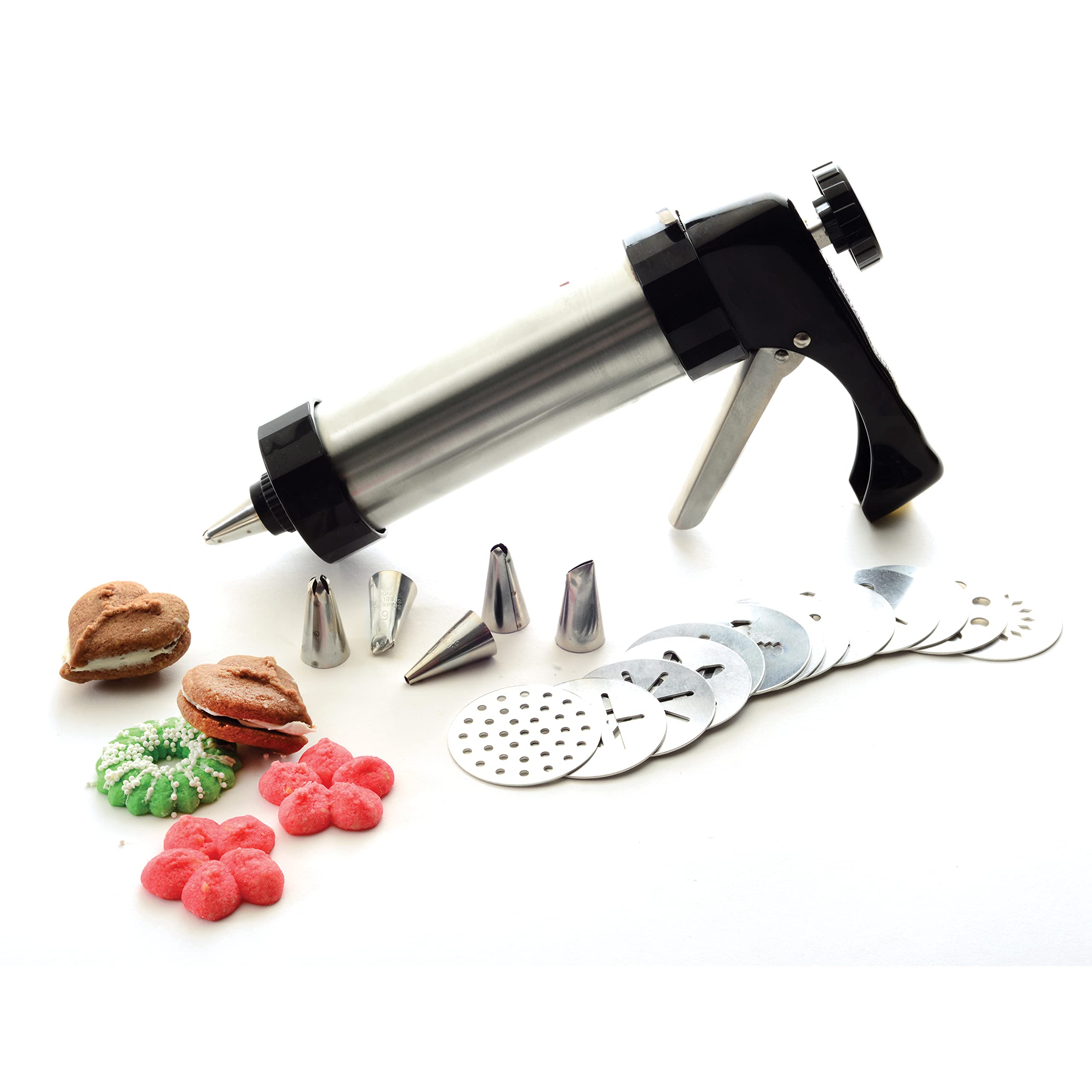 Uso cómodo en casa con Norpro 3299 para galletas decorativas.