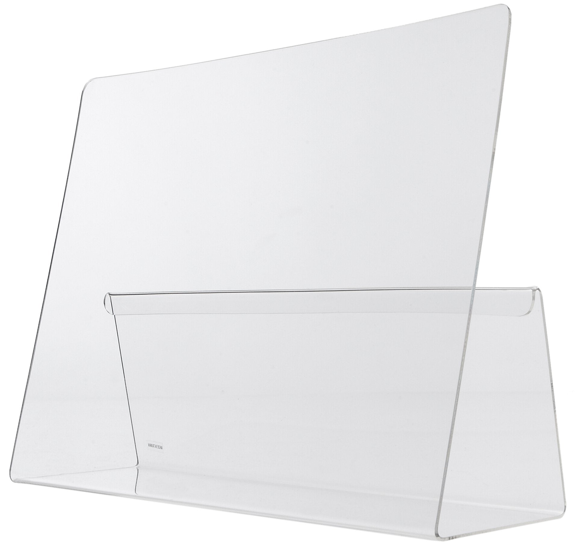 Norpro, soporte acrílico para libro de cocina, vista lateral, ahorro de encimera.