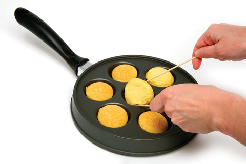 Rellenos de chocolate y crema en Aebleskiver con Norpro