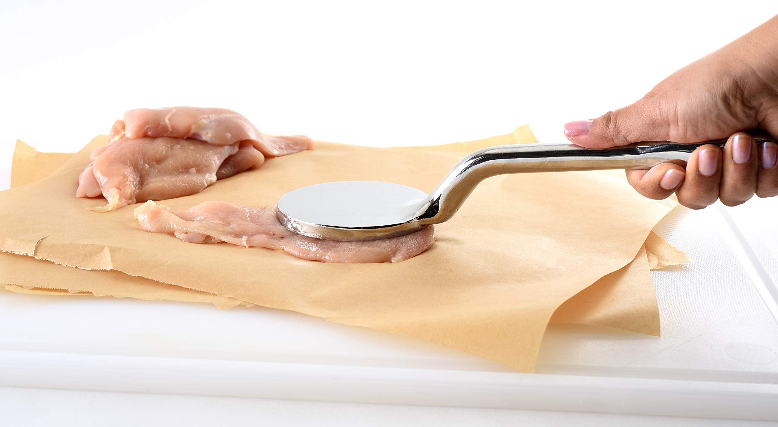 Norpro aplanador de carne requiere lavado a mano para conservar acabado