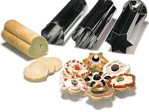 Norpro Canapé moldes de pan, conjunto: juego completo para creaciones variadas.
