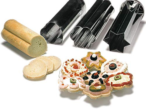 Norpro Canapé moldes de pan, conjunto: juego completo para creaciones variadas.