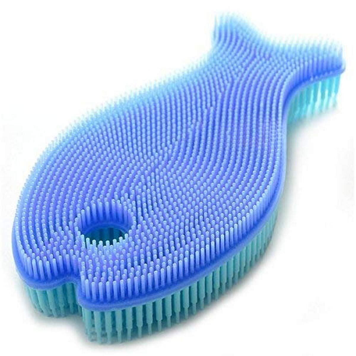 Norpro cepillo de silicona doble cara para platos, limpia sin rayar.