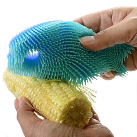 Norpro cepillo silicona flexible para rincones y vasos.